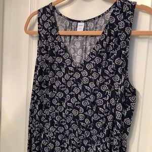Old Navy white and navy dress